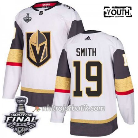 Barn Ishockey Vegas Golden Knights Tröja Reilly Smith 19 2018 Stanley Cup Final Patch Adidas Vit Authentic
